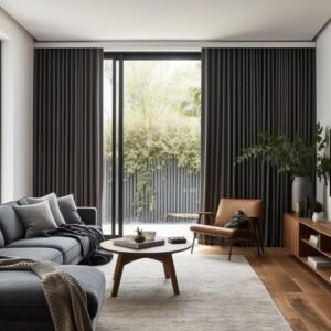 Black Wave Curtains