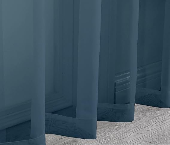 Blue Sheer Curtains
