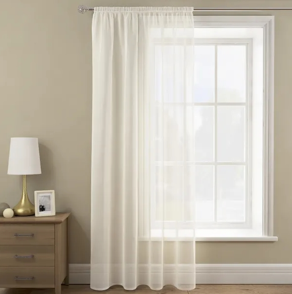 Cream Sheer Curtains