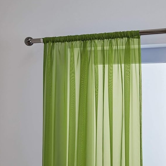 Green Sheer Curtains - Image 2