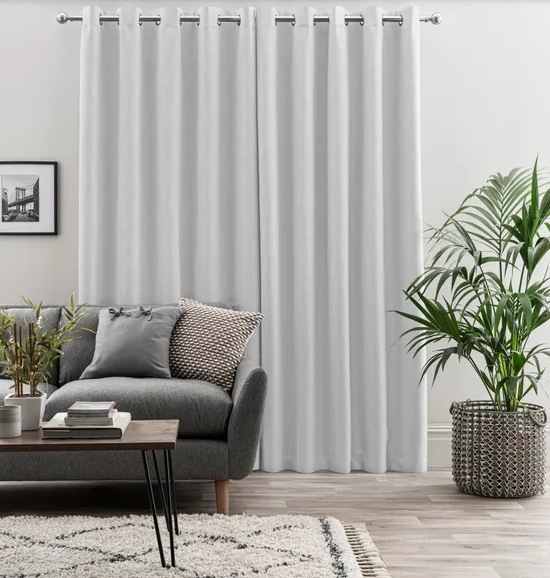 Grey Linen Curtains - Image 2