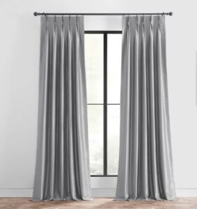 Grey Pinch Pleat Curtains