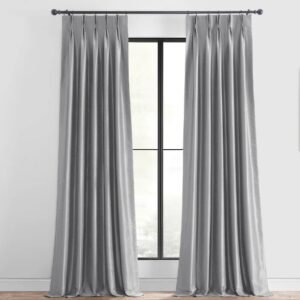 Grey Pinch Pleat Curtains