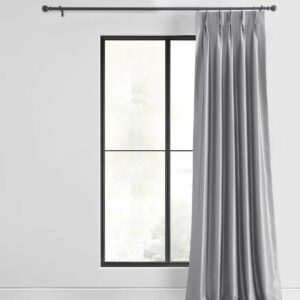 Grey Pinch Pleat Curtains