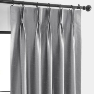 Grey Pinch Pleat Curtains