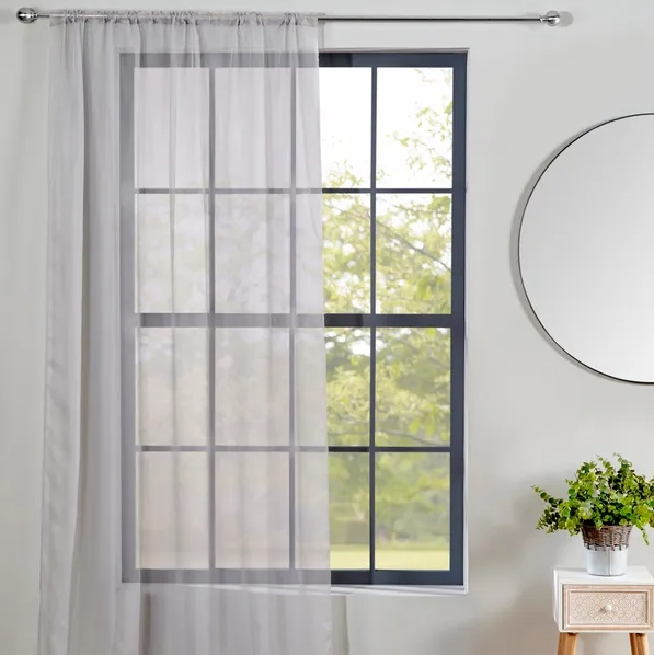 Grey Sheer Curtains