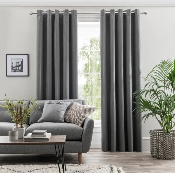 Linen Eyelet Curtains