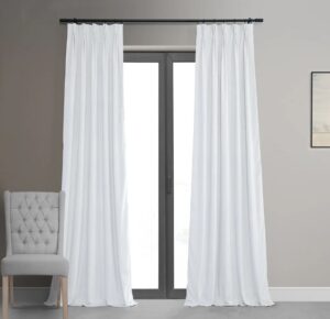 White Pinch Pleat Curtains