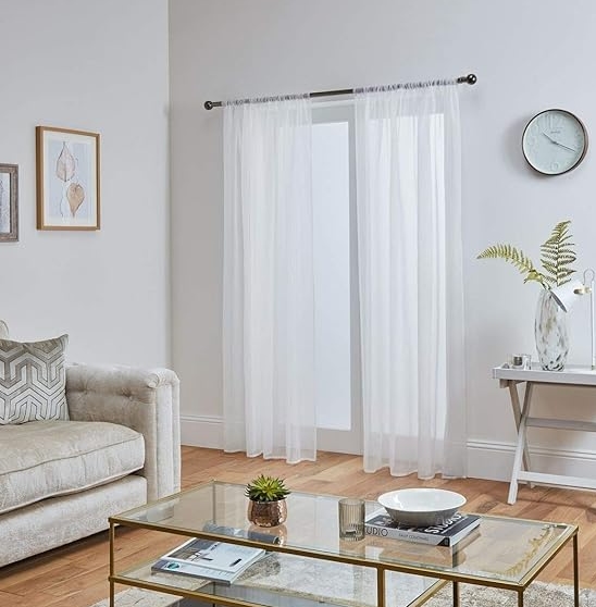 White Sheer Curtains
