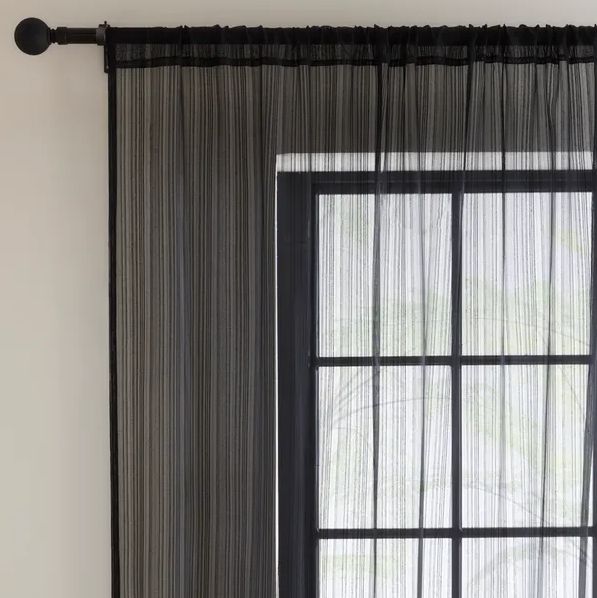 Black Net Curtains