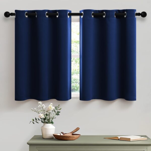Blue Kitchen Curtains