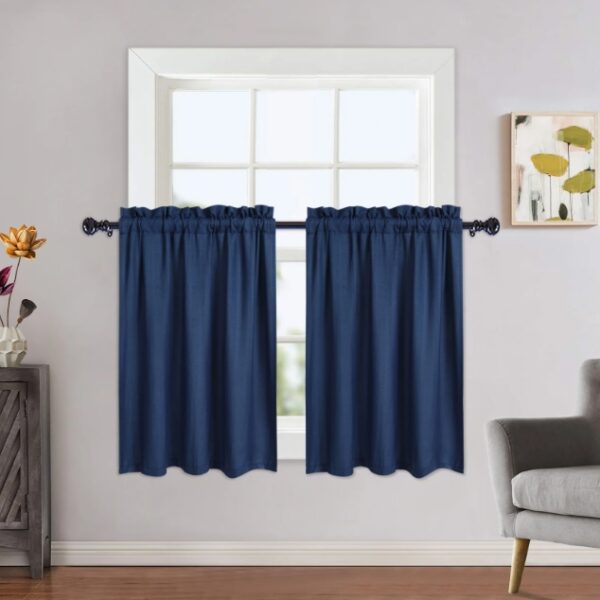 Blue Kitchen Curtains