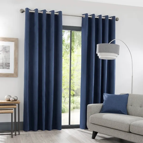 Blue Living Room Curtains