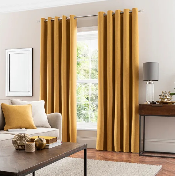 Gold Living room Curtains