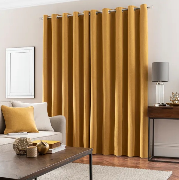 Gold Living room Curtains