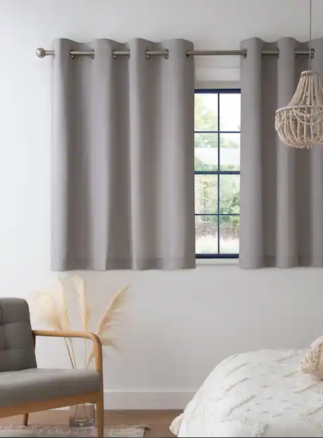 Grey Cotton Curtains