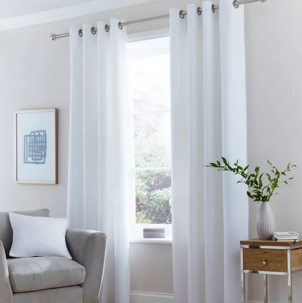 White Bedroom Curtains