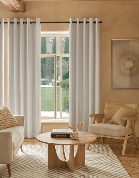 White Cotton Curtains