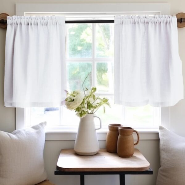 White Kitchen Curtains
