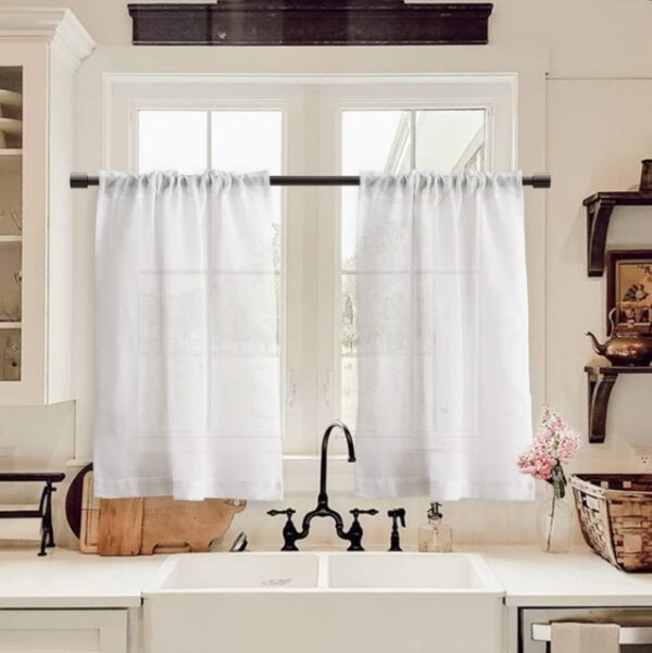 White Kitchen Curtains