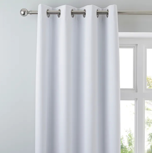 White Living room Curtains